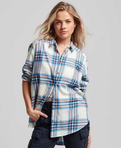 Women's Relaxed Check Shirt Pink / Ivory Pink Check - Size: 10 - Superdry - Modalova