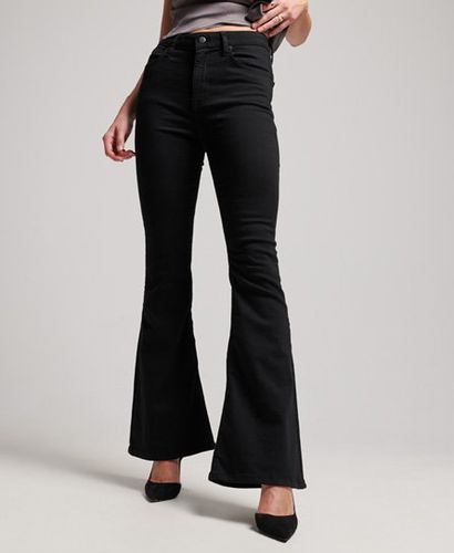 Women's Jeans aus Bio-Baumwolle mit Ausgestelltem Bein und Hohem Bund - Größe: 26/33 - Superdry - Modalova