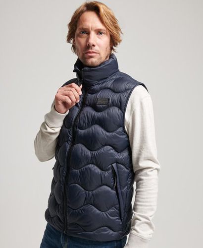 Mens Classic Quilted Studios Expedition Gilet, Blue, Size: S - Superdry - Modalova