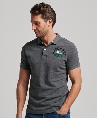 Men's Superstate Polo Shirt / Rich Charcoal Marl 1 - Size: S - Superdry - Modalova