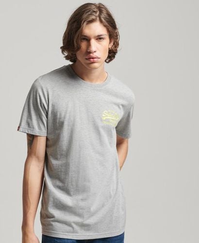Men's Vintage Logo Neon T-Shirt / Marl - Size: S - Superdry - Modalova