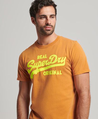 Men's Vintage Logo T-Shirt in Neonfarben - Größe: L - Superdry - Modalova
