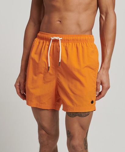 Men's Recycled Swim Shorts Orange / Golden Ochre Yellow - Size: Xxl - Superdry - Modalova