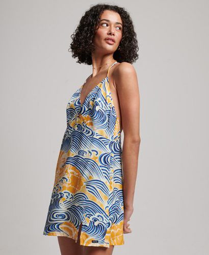 Women's Printed Mini Slip Dress / Nimi Kam - Size: 10 - Superdry - Modalova