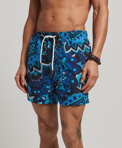 Men's Recycled Swim Shorts / Psychedelic Print - Size: S - Superdry - Modalova