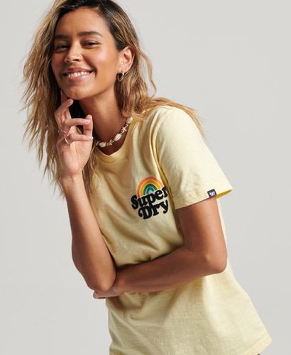Women's Vintage Rainbow T-Shirt / Island - Size: 10 - Superdry - Modalova