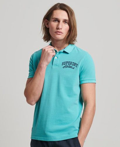 Men's Superstate Polo Shirt / Aruba Aqua - Size: L - Superdry - Modalova