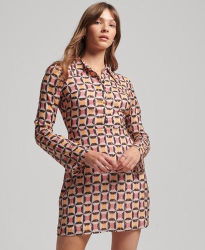 Women's Bedrucktes Mini-Hemdkleid - Größe: 36 - Superdry - Modalova
