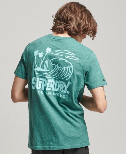 Men's Vintage Travel Sticker T-Shirt - Größe: XL - Superdry - Modalova