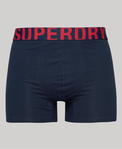 Men's Boxershorts aus Bio-Baumwolle mit Doppeltem Logo im 2er-Pack - Größe: S - Superdry - Modalova