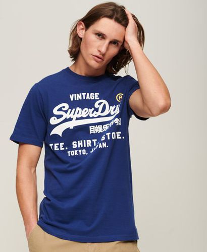 Men's Herren und Klassisches Vintage Logo Store T-Shirt Mit Logo-Druck, Größe: M - Größe: M - Superdry - Modalova