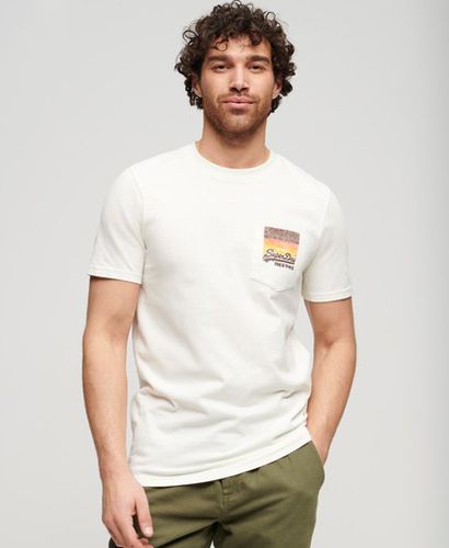 Men's Vintage Logo Cali T-Shirt / Off - Size: Xxl - Superdry - Modalova