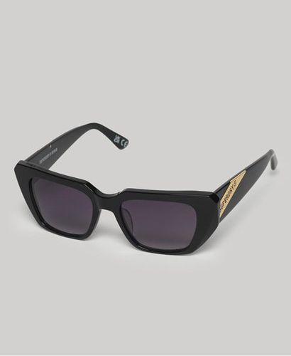 Women's Classic Brand Print SDR 90s Angular Sunglasses, Black - Superdry - Modalova
