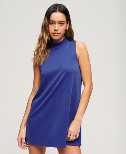 Women's Classic Sleeveless A-Line Mini Dress, Blue, Size: 10 - Superdry - Modalova