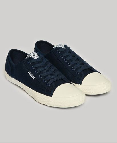 Ladies Vegan Low Pro Classic Sneakers, Navy Blue and White, Size: 4 - Superdry - Modalova
