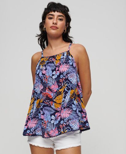 Women's Halter Beach Cami Top / Tropical Floral - Size: 10 - Superdry - Modalova