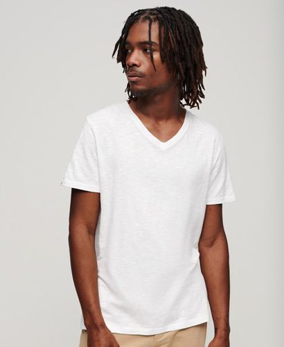 Men's Studios V-Neck T-Shirt White / Optic - Size: L - Superdry - Modalova