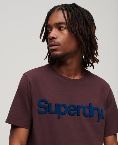 Men's Core Logo Classic T-Shirt / Rich Deep Burgundy - Size: L - Superdry - Modalova