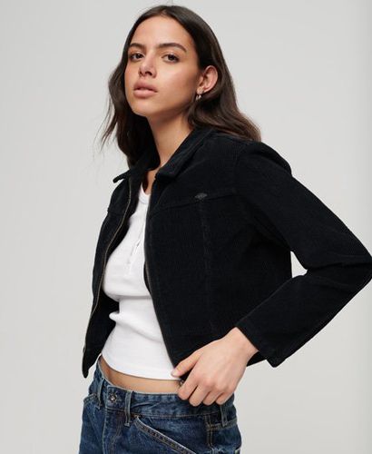 Women's Cropped Cord Jacket - Size: 12 - Superdry - Modalova