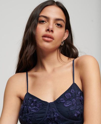 Women's Floral Embroidered Corset Top / Richest - Size: 10 - Superdry - Modalova