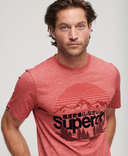 Men's Core Logo Great Outdoors T-Shirt / Mid Grit - Size: XL - Superdry - Modalova