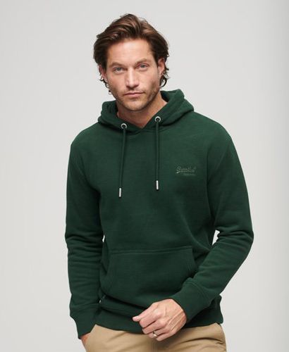 Men's Essential Logo Hoodie Green / Forest Green - Size: XL - Superdry - Modalova