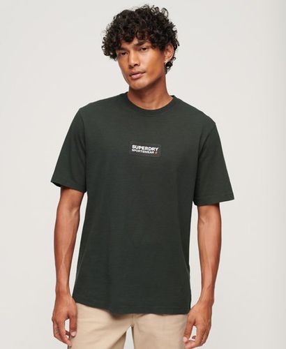 Men's Code Tech Graphic Loose T-Shirt Green / Academy Dark Green - Size: XL - Superdry - Modalova