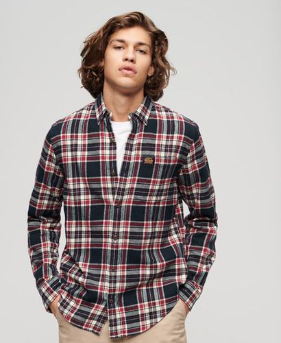 Men's Long Sleeve Cotton Lumberjack Shirt / Kansas Check - Size: XL - Superdry - Modalova