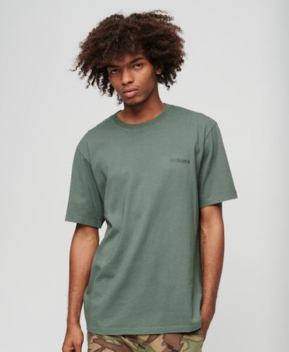 Men's Overdyed Logo Loose T-Shirt / Balsam - Size: Xxl - Superdry - Modalova