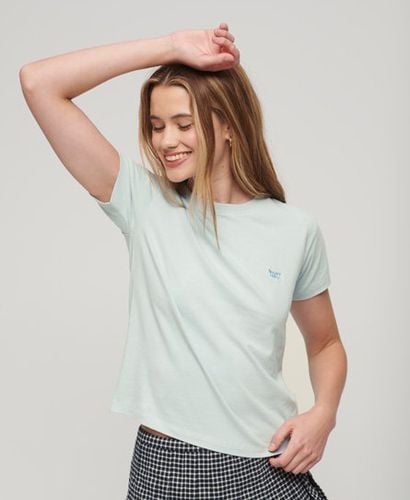 Women's Essential Logo 90s T-Shirt Light Blue / Winter Sky Blue - Size: 10 - Superdry - Modalova