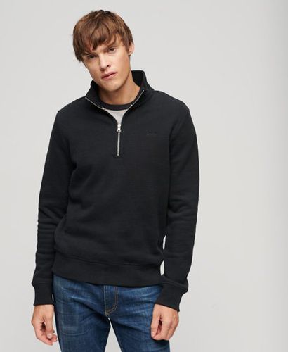 Herren Essential Sweatshirt mit Halblangem Reißverschluss - Größe: L - Superdry - Modalova