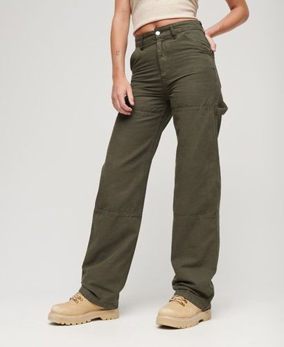 Women's Wide Carpenter Pants Khaki / Dark Khaki - Size: 30/30 - Superdry - Modalova