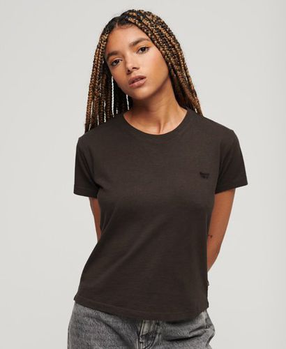 Women's Essential Logo 90s T-Shirt Brown / Bison Black - Size: 14 - Superdry - Modalova