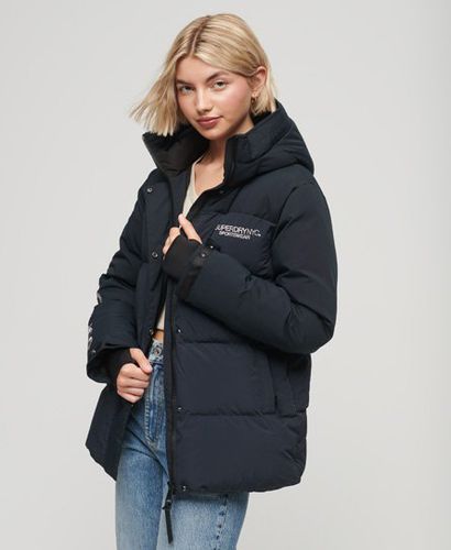 Women's Hooded City Padded Wind Parka Jacket / Eclipse - Size: 12 - Superdry - Modalova