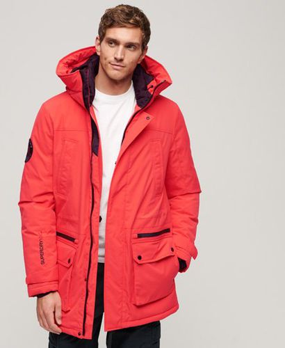 Men's City Padded Parka Jacket Red / Sunset Red - Size: L - Superdry - Modalova
