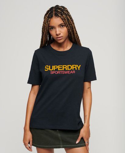 Damen Locker Geschnittenes Sportswear-T-Shirt mit Logo - Größe: 38 - Superdry - Modalova