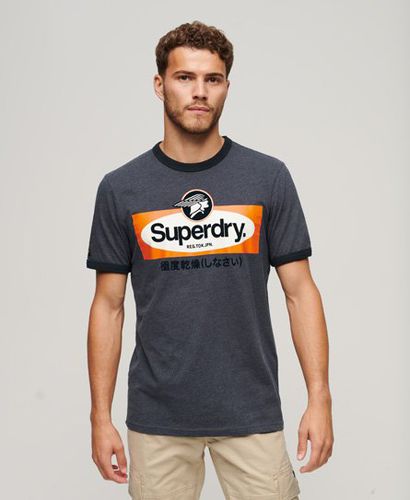 Herren American Classic Ringer-T-Shirt mit Core-Logo - Größe: XL - Superdry - Modalova