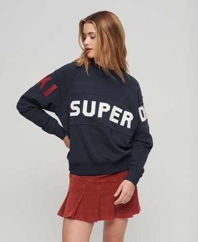 Women's Ski Sweatshirt Navy / Preppy Navy - Size: 8 - Superdry - Modalova