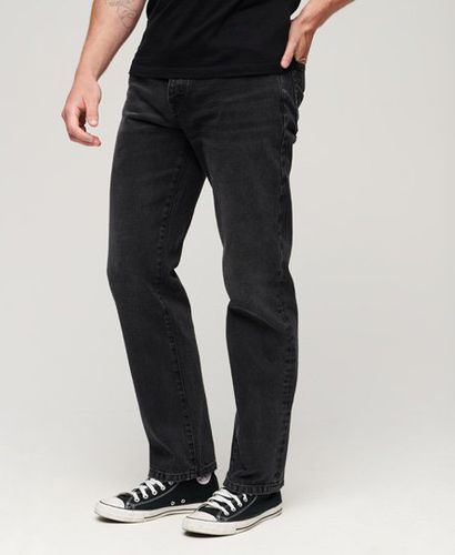 Men's Straight Jeans Black / Wisconsin Washed Black - Size: 30/32 - Superdry - Modalova