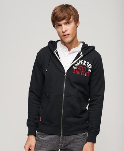 Men's Superstate Zip Hoodie Navy / Eclipse Navy - Size: S - Superdry - Modalova