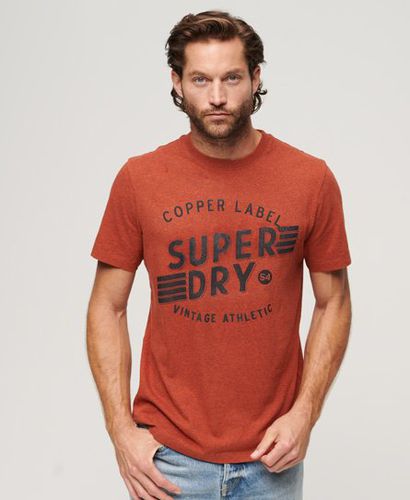 Men's Mens Classic Copper Label Workwear T-Shirt, Orange, Size: S - Superdry - Modalova