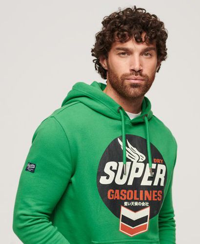 Men's Mens Classic Workwear Logo Graphic Hoodie, Green, Size: S - Superdry - Modalova