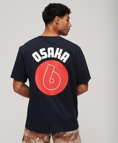 Men's Osaka Graphic Loose T-Shirt Navy / Eclipse Navy - Size: M - Superdry - Modalova