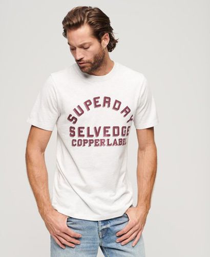 Men's Mens Classic Copper Label Workwear T-Shirt, Light Grey, Size: S - Superdry - Modalova