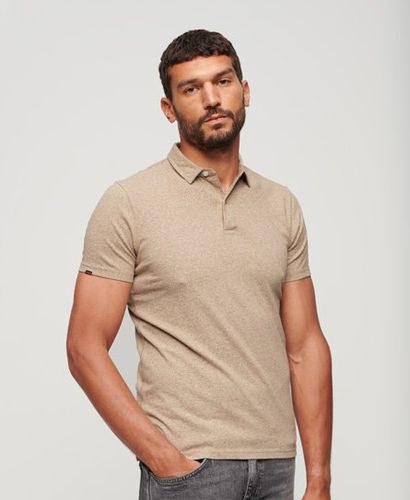 Men's Jersey Polo Shirt / Light Tan Grit - Size: Xxl - Superdry - Modalova