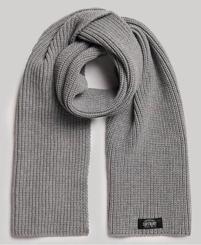 Women's Classic Knit Scarf Silver - Size: 1SIZE - Superdry - Modalova