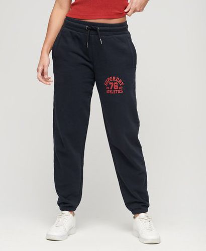 Women's Athletic College Loose Joggers Navy / Eclipse Navy - Size: 10 - Superdry - Modalova