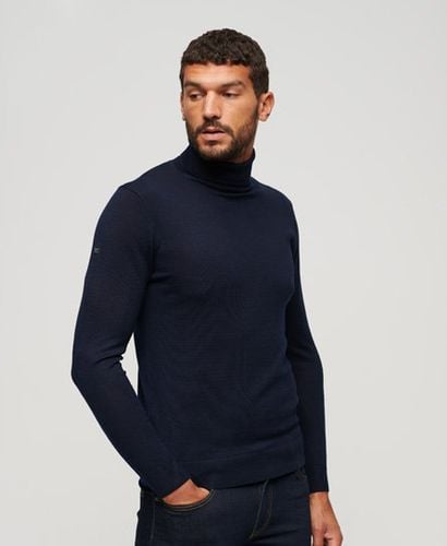 Men's Merino Roll Neck Jumper Navy / Eclipse Navy - Size: Xxl - Superdry - Modalova