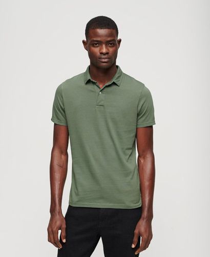 Men's Jersey Polo Shirt Green / Military Duck Green - Size: Xxl - Superdry - Modalova
