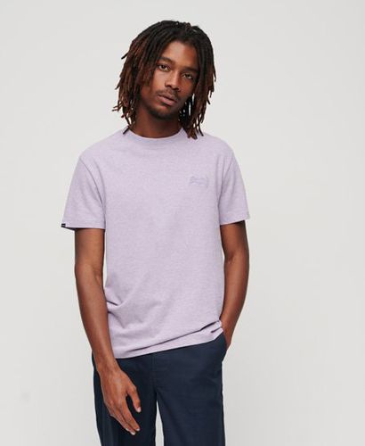 Men's Organic Cotton Essential Logo T-Shirt / Pale Lilac Marl - Size: S - Superdry - Modalova